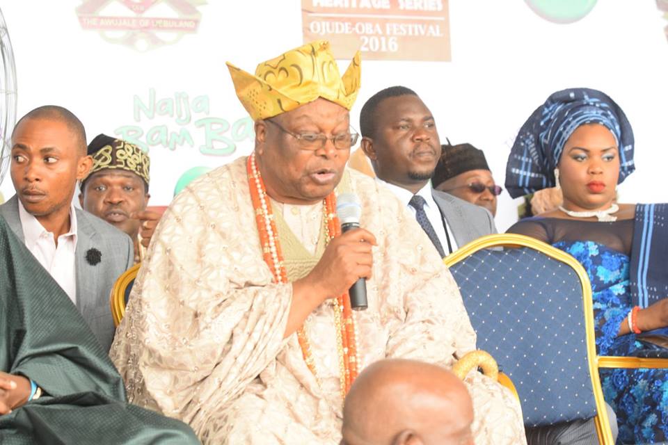 King of Ijebu Ode, Oba Sikiru Kayode Adetona redefining culture in his magnificent garb.