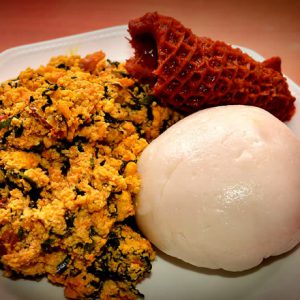 Pounded Yam and Egusi