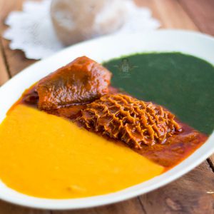 Amala and Ewedu