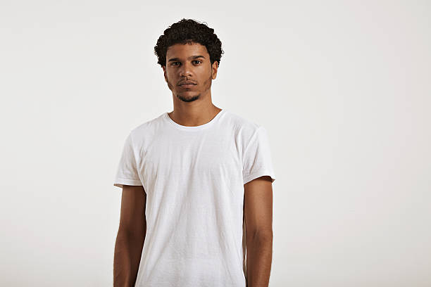 Young African Man in White Shirt