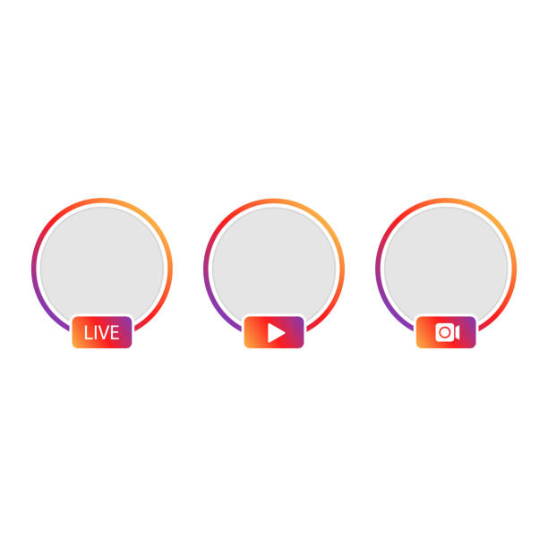 Instagram Live feature icons