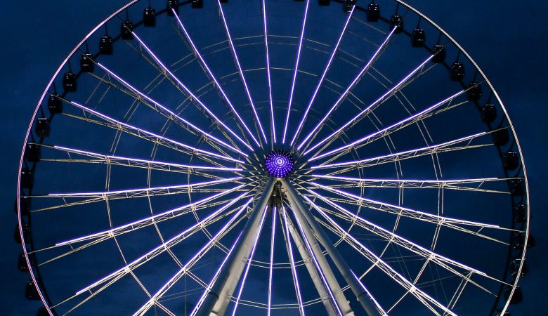 A n image of a Ferris wheel