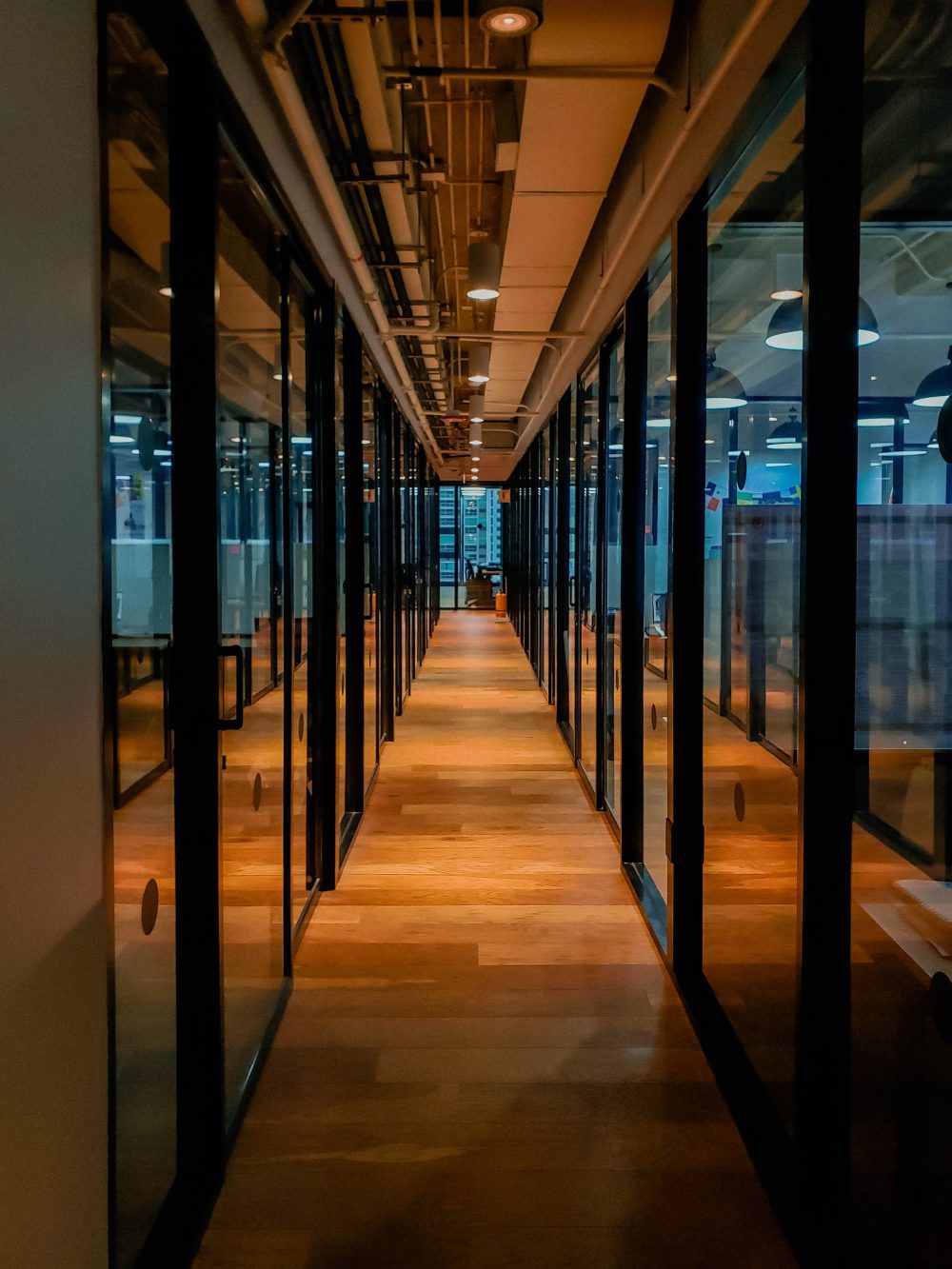 The hallway of a company