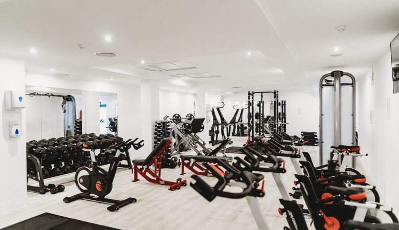 A phot of a gym filled with equipment