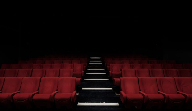 A cinema mall with empty seats